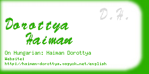 dorottya haiman business card